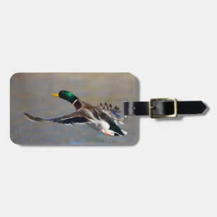 Etiqueta Para Maletas pato en vuelo