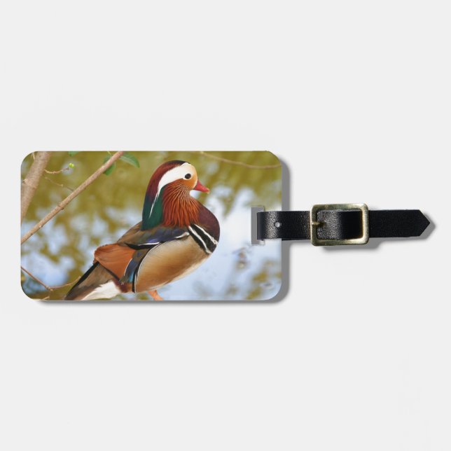 Etiqueta Para Maletas Pato Mandarin (Frente Horizontal)