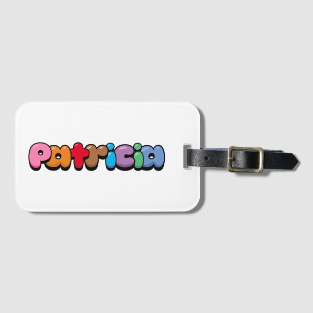 Etiqueta Para Maletas Patricia (Anverso horizontal)