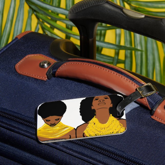 Etiqueta Para Maletas Patrimonio AFRICANO (Anverso In situ 3)