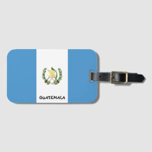 Etiqueta Para Maletas Patriótico de Bandera Nacional de Guatemala