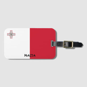 Etiqueta Para Maletas Patriótico de Bandera Nacional de Malta