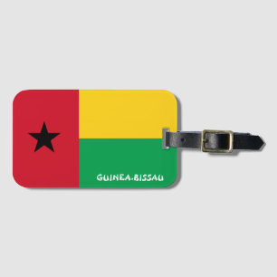 Etiqueta Para Maletas Patriótico de la Bandera Nacional de Guinea-Bissau