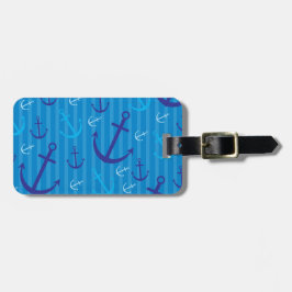 Etiqueta Para Maletas Patrón de ancla