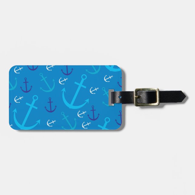 Etiqueta Para Maletas Patrón de anclaje (Frente Horizontal)