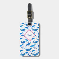 Patrón de ballena azul y corazón de Narwhal person