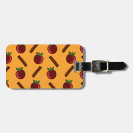 Etiqueta Para Maletas Patrón de canela de Apple