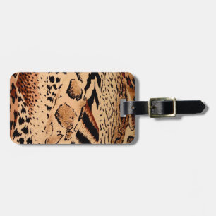 Etiqueta Para Maletas Patrón de Cheetah