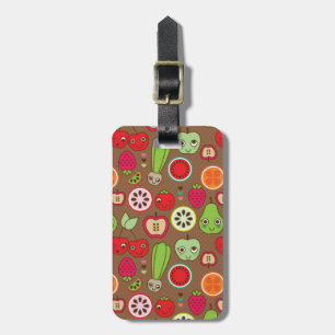 Etiqueta Para Maletas Patrón de cocina de frutas