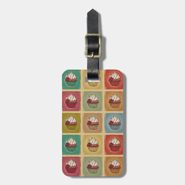 Etiqueta Para Maletas Patrón de cosechas (Frente Vertical)