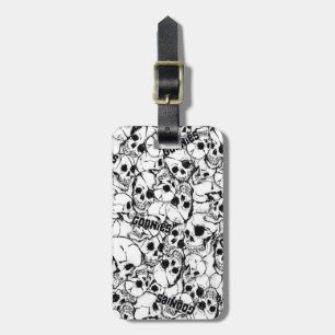 Etiqueta Para Maletas Patrón de cráneo salvaje de una sola mirada de Goo