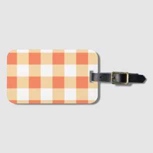 Etiqueta Para Maletas Patrón de Gingham