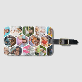 Etiqueta Para Maletas Patrón de hexágono moderno y simple de varios Coll