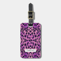 Patrón de impresión Leopardo Purple Elegante Perso