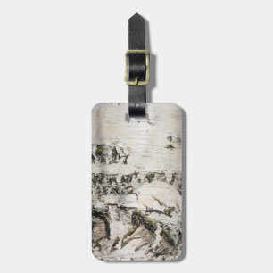 Etiqueta Para Maletas Patrón de la corteza de Birch