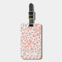 Patrón de leopardo rosado de Rubor