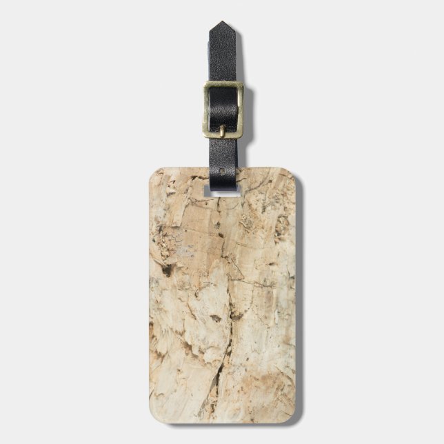 Etiqueta Para Maletas Patrón de madera (Frente Vertical)