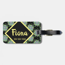 Etiqueta Para Maletas Patrón de Mandala infantil natural