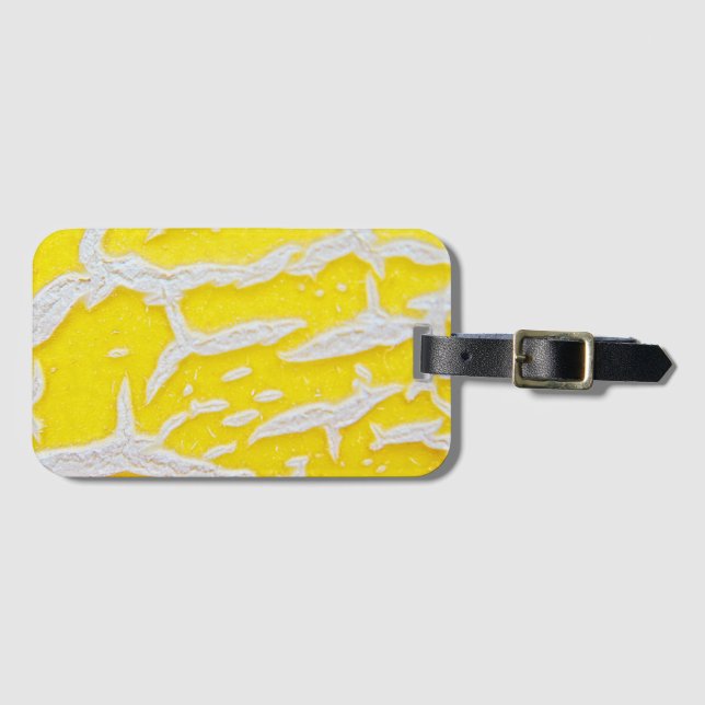 Etiqueta Para Maletas Patrón de melón amarillo (Anverso horizontal)