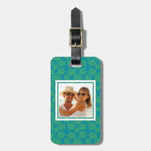 Etiqueta Para Maletas Patrón de multitudes de Personalizado fotográfico