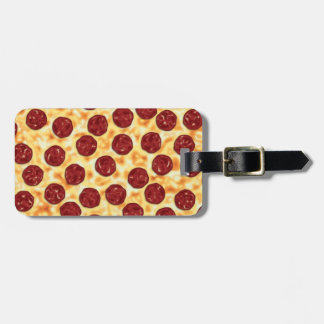Etiqueta Para Maletas Patrón de Pizza de Pepperoni