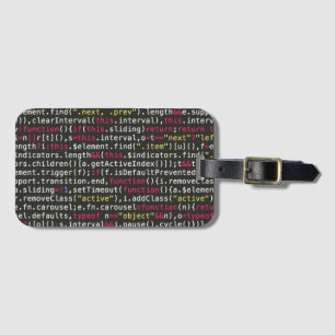 Etiqueta Para Maletas Patrón de terminal del desarrollador