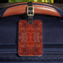 Etiqueta Para Maletas Patrón de textura de caoba vintage