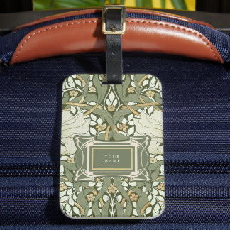 Etiqueta Para Maletas Patrón de vintage de William Morris Pimpernel
