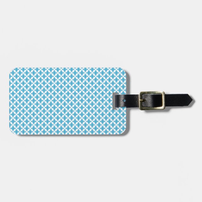 Etiqueta Para Maletas Patrón floral (Frente Horizontal)