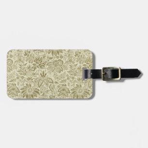 Etiqueta Para Maletas Patrón floral Damask antiguo Paisley