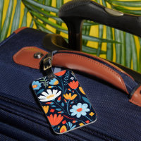 Patrón floral negro femenino