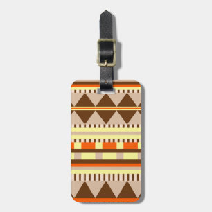 Etiqueta Para Maletas Patrón geométrico