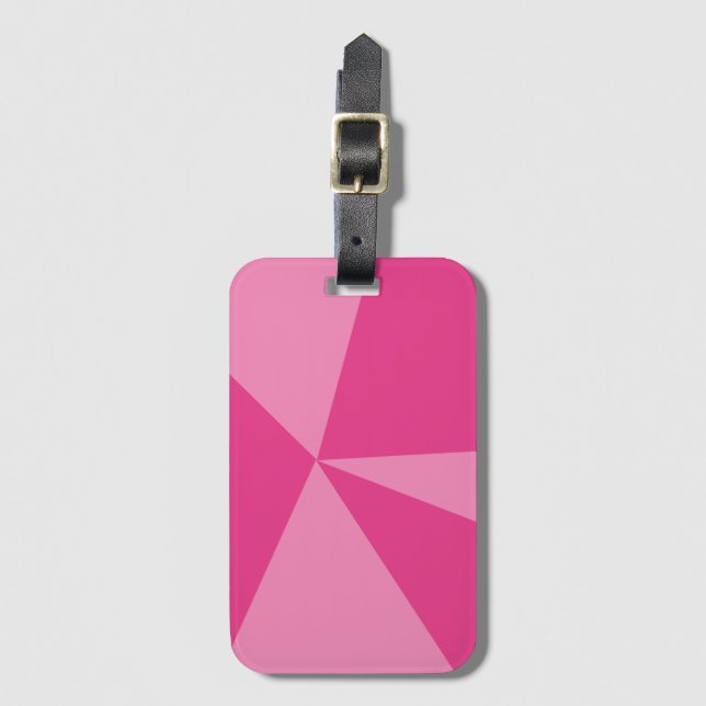 Etiqueta Para Maletas Patrón geométrico de triángulos (Anverso vertical)
