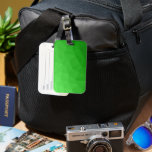 Etiqueta Para Maletas Patrón luminoso de malla geométrica de gradiente v<br><div class="desc">Patrón de malla geométrica de gradiente verde claro triángulos brillantes sombríos. Malla geométrica del triángulo moderno de Guay con diseño de gradiente oscuro de color verde claro a oscuro.</div>