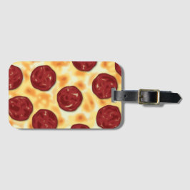 Etiqueta Para Maletas Patrón Pepperoni Pizza