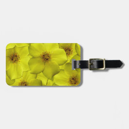 Etiqueta Para Maletas Patrón sin soldadura de Cinquefoil de Shrubby