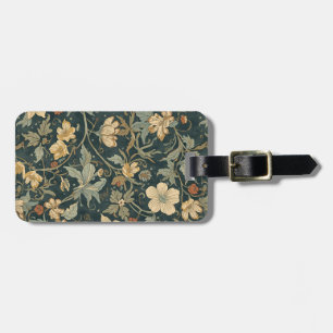Etiqueta Para Maletas Patrón vintage floral Art Nouveau de William Morri