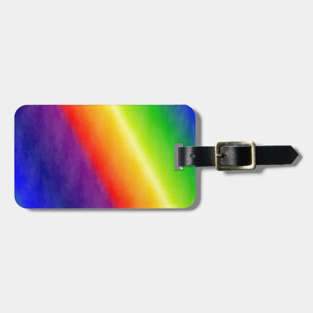 Etiqueta Para Maletas Patrones arcoiris (Frente Horizontal)
