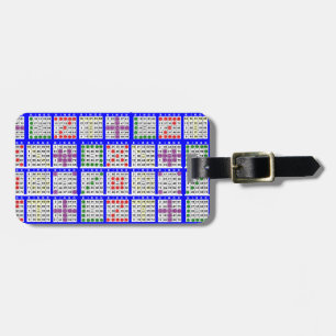 Etiqueta Para Maletas Patrones de juego de bingo grandes