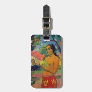 Etiqueta Para Maletas Paul Gauguin - Mujer sosteniendo un fruto