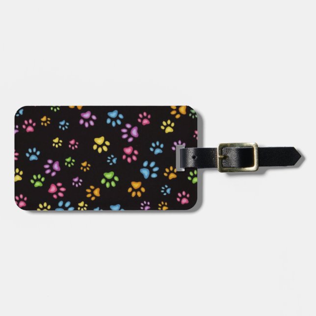 Etiqueta Para Maletas Paws (Frente Horizontal)