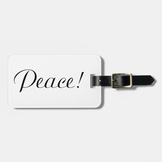 ETIQUETA PARA MALETAS PAZ (Frente Horizontal)
