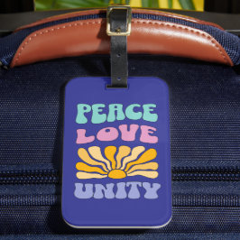 Etiqueta Para Maletas Paz Amor Unidad