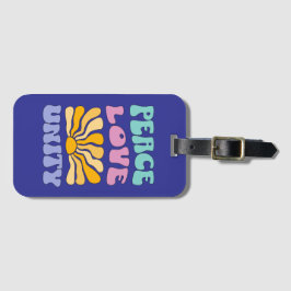 Etiqueta Para Maletas Paz Amor Unidad
