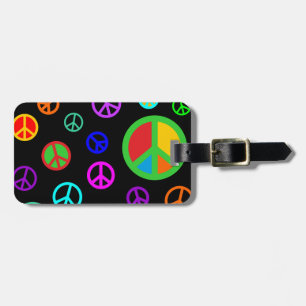 Etiqueta Para Maletas PAZ - modelo plano multicolor + su backgr.