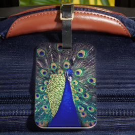 Etiqueta Para Maletas Peacock azul cobalto