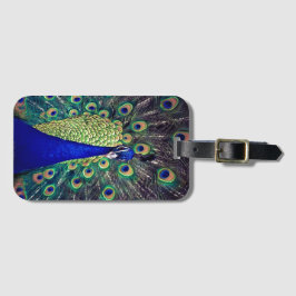 Etiqueta Para Maletas Peacock azul cobalto