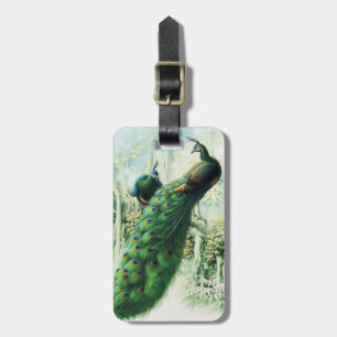 Etiqueta Para Maletas Peacock de época
