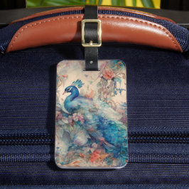 Etiqueta Para Maletas Peacock elegante