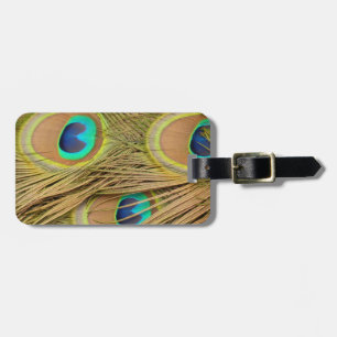 Etiqueta Para Maletas Peacock Feathers
